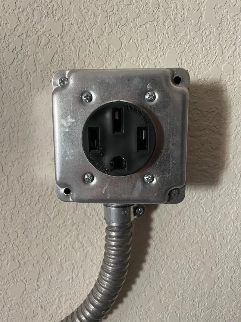 NEMA 14-50 outlet installed for Smart Home Electrical in East Alton
